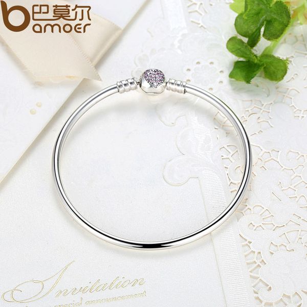 bamoer authentic 100% 925 sterling silver snake chain heart bangle & bracelet luxury jewelry pas904s, Black
bamoer authentic 100% 925 sterling silver snake chain heart bangle & bracelet luxury jewelry pas904s, Black
