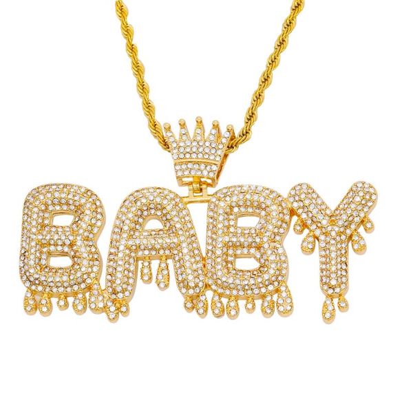 pendant necklaces luxury custom name royal crown letter baby necklace 2021 hip hop iced out street trendy jewelry drop, Silver
pendant necklaces luxury custom name royal crown letter baby necklace 2021 hip hop iced out street trendy jewelry drop, Silver