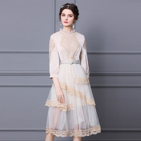 2021 new quality superior spring long gauze lace dress women xl summer thin princess income reception dressed krkh, Black;gray
2021 new quality superior spring long gauze lace dress women xl summer thin princess income reception dressed krkh, Black;gray