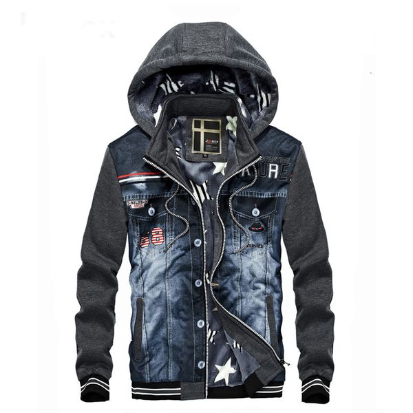 2021 new men's slim flag patch jeans jacket men autumn hooded patchwork hip hop coats casual balck printed denim coat outerwear bqqk, Black;brown
2021 new men's slim flag patch jeans jacket men autumn hooded patchwork hip hop coats casual balck printed denim coat outerwear bqqk, Black;brown