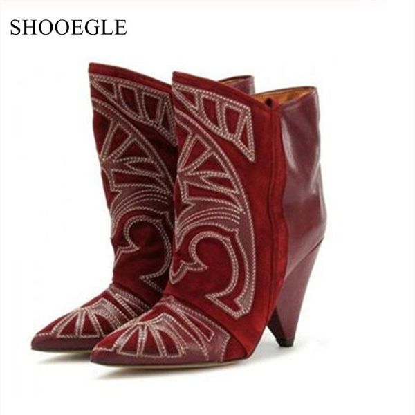 boots botas mujer women ankle 2021 embroidered patchwork cowboy lady spike heel shoes pointy toe slip on short boats, Black
boots botas mujer women ankle 2021 embroidered patchwork cowboy lady spike heel shoes pointy toe slip on short boats, Black