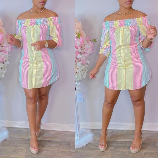 casual dresses women color block dress, adults off shoulder smocked striped half sleeve 2021 fashion, Black;gray
casual dresses women color block dress, adults off shoulder smocked striped half sleeve 2021 fashion, Black;gray