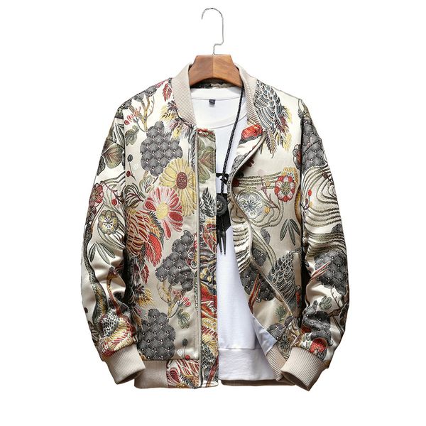 japanese embroidery slim fit bomber windbreaker male coats 2020 new autumn winter casual men coat clothes 5xl kg-248, Black;brown 
japanese embroidery slim fit bomber windbreaker male coats 2020 new autumn winter casual men coat clothes 5xl kg-248, Black;brown