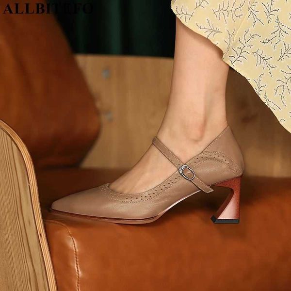 allbitefo fashion retro genuine leather thick heels thick heels office ladies shoes women high heel shoes autumn women heels 210611, Black
allbitefo fashion retro genuine leather thick heels thick heels office ladies shoes women high heel shoes autumn women heels 210611, Black