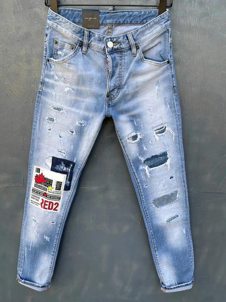 men's jeans light-colored embroidered men brand fashion streetwear slim fit blue stretch skinny patch denim pants trousers
men's jeans light-colored embroidered men brand fashion streetwear slim fit blue stretch skinny patch denim pants trousers