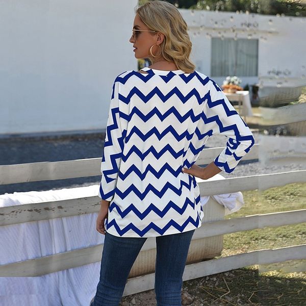 2021 new striped print t shirts for women clothes fashion v neck long sleeve casual tee shirt female oversized ropa mujer p98k, White
2021 new striped print t shirts for women clothes fashion v neck long sleeve casual tee shirt female oversized ropa mujer p98k, White