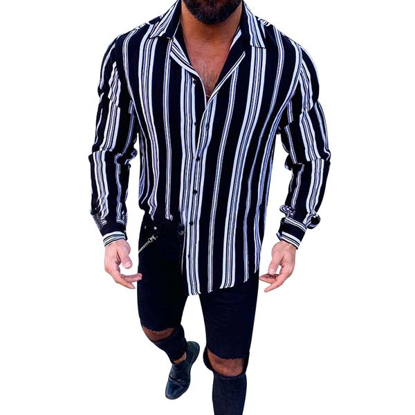 2021 male fashion social striped hip hop shirts printed thin fitting long sleeve streetwear men's buttons vacation clothes i40l, White;black
2021 male fashion social striped hip hop shirts printed thin fitting long sleeve streetwear men's buttons vacation clothes i40l, White;black