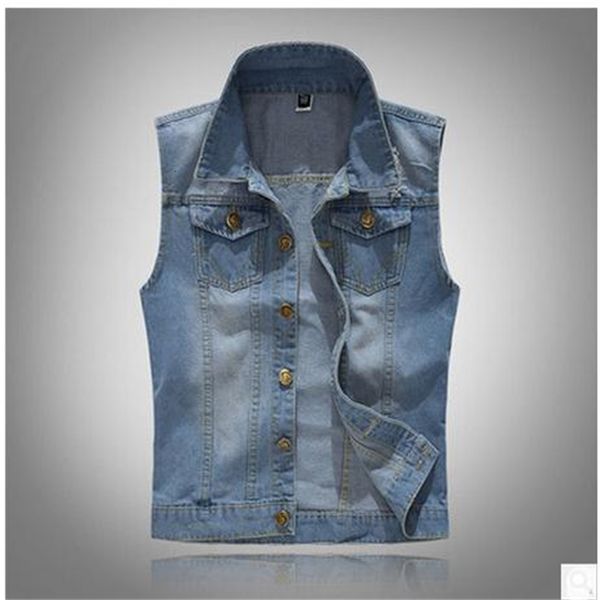 men's vests male cowboy vestcoats ripped casual single breasted plus size men's clothings denim waistcoats hole jeans j1986 c5cg, Black;white 
men's vests male cowboy vestcoats ripped casual single breasted plus size men's clothings denim waistcoats hole jeans j1986 c5cg, Black;white
