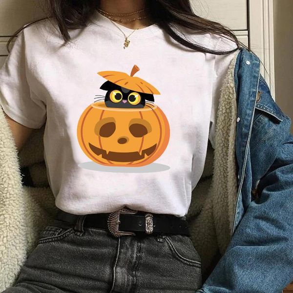women print clothes cartoon cat sweet funny 90s pumpkin autumn fall halloween lady tees female t shirt womens t-shirt, White
women print clothes cartoon cat sweet funny 90s pumpkin autumn fall halloween lady tees female t shirt womens t-shirt, White