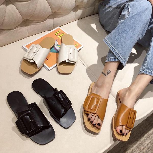 slippers 2021 summer women slipper fashion big buckle ladies slides non-slip casual flat heel beach sandals mules shoes, Black
slippers 2021 summer women slipper fashion big buckle ladies slides non-slip casual flat heel beach sandals mules shoes, Black