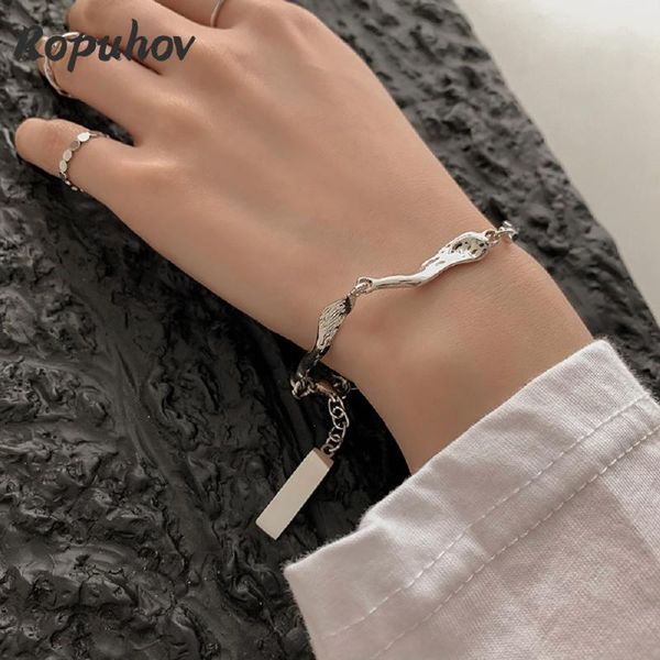 link, chain ropuhov 2021 stainless steel charm bracelets boho luxury jewelry pulseras for women gift wholesale, Black
link, chain ropuhov 2021 stainless steel charm bracelets boho luxury jewelry pulseras for women gift wholesale, Black