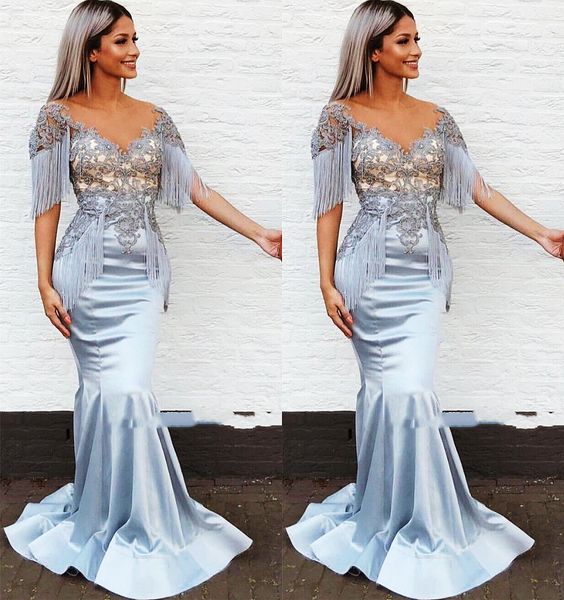 2021 plus size arabic aso ebi lace mermaid prom dresses sheer neck beaded satin evening formal party second reception bridesmaid gowns dress, Black
2021 plus size arabic aso ebi lace mermaid prom dresses sheer neck beaded satin evening formal party second reception bridesmaid gowns dress, Black