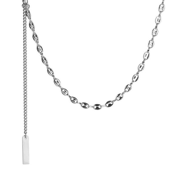 chains stainless steel fashion women bead chain delicate pendant necklace jewelry gift for him, Silver
chains stainless steel fashion women bead chain delicate pendant necklace jewelry gift for him, Silver