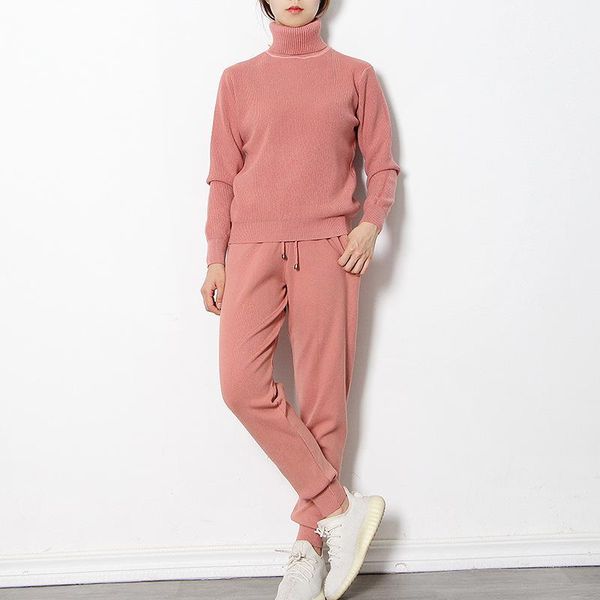 women's two piece pants 2021 winter fashion temperament leisure high collar pure color sweater + waist leggings suit, White
women's two piece pants 2021 winter fashion temperament leisure high collar pure color sweater + waist leggings suit, White