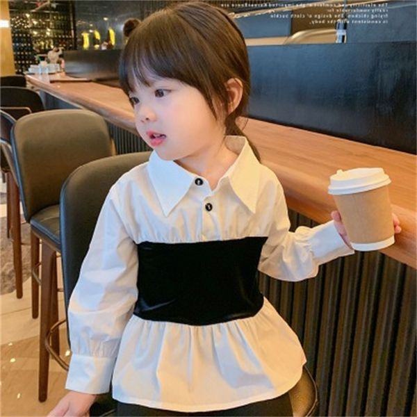 girls shirts 2022 new products childrens shirts baby fashion trend stitching boutique shirts middle and small children, White;black
girls shirts 2022 new products childrens shirts baby fashion trend stitching boutique shirts middle and small children, White;black