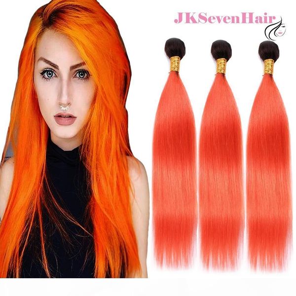 1b orange ombre brazilian virgin human hair straight 3 bundles dark root orange malaysian peruvian indian remy hair weaves with thick tail, Black
1b orange ombre brazilian virgin human hair straight 3 bundles dark root orange malaysian peruvian indian remy hair weaves with thick tail, Black