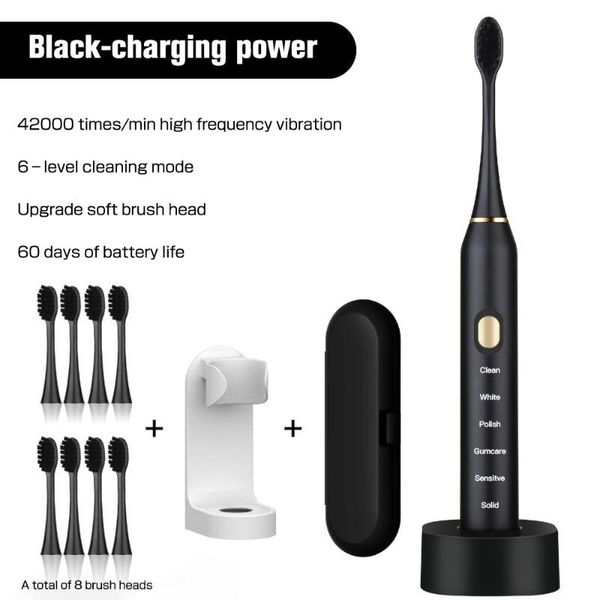 smart electric toothbrush 2021 6-speed portable household usb rechargeable sonic irrigator superfine soft hair
smart electric toothbrush 2021 6-speed portable household usb rechargeable sonic irrigator superfine soft hair