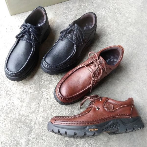 dress shoes careaymade-s-thick bottomed genuine leather lace-up men's casual europe and america wide head, Black
dress shoes careaymade-s-thick bottomed genuine leather lace-up men's casual europe and america wide head, Black