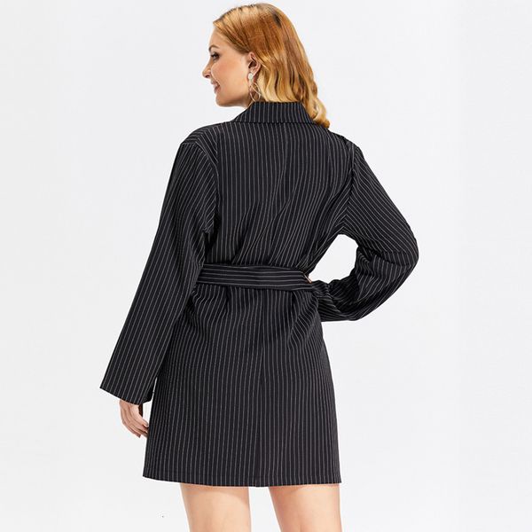 women sripe blazers suits jackets woring wears double breasted coat female plus size ladies elegant jacket women's outwear ll042 wnz0, White;black
women sripe blazers suits jackets woring wears double breasted coat female plus size ladies elegant jacket women's outwear ll042 wnz0, White;black