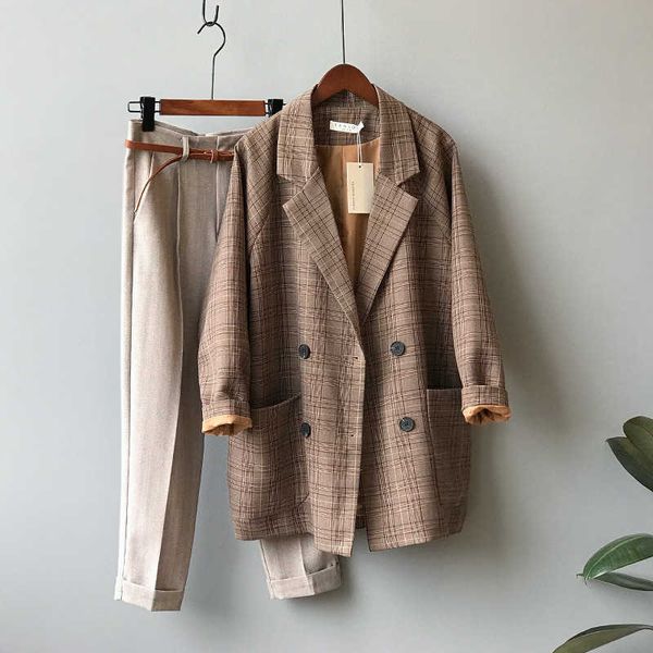 womens blzaers spring retro net red casual loose plaid double breasted straight tube suit coat for women ol in stock 210607, White;black
womens blzaers spring retro net red casual loose plaid double breasted straight tube suit coat for women ol in stock 210607, White;black