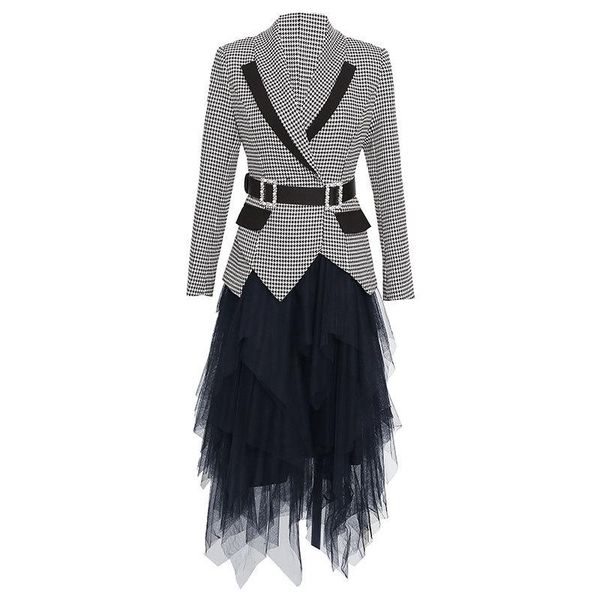 women's two piece pants women outfits style early autumn grid suit woman fashion casual and professional two-piece, White
women's two piece pants women outfits style early autumn grid suit woman fashion casual and professional two-piece, White