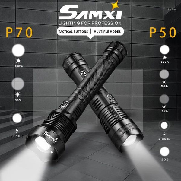 flashlights torches 2000lm xhp70.2 high power rechargeable led 18650/26650 battery zoomable tactical camping torch lantern1
flashlights torches 2000lm xhp70.2 high power rechargeable led 18650/26650 battery zoomable tactical camping torch lantern1