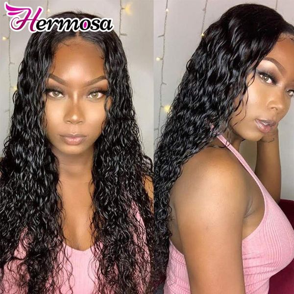lace wigs hermosa 13x6 transparent brazilian water wave front wig pre plucked frontal human hair for women, Black;brown
lace wigs hermosa 13x6 transparent brazilian water wave front wig pre plucked frontal human hair for women, Black;brown