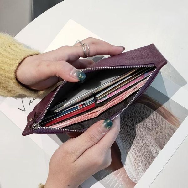 leather wallet women's long fashion new simplelarge capacity multi function foldable wallet handbag designer luxury, Red;black
leather wallet women's long fashion new simplelarge capacity multi function foldable wallet handbag designer luxury, Red;black
