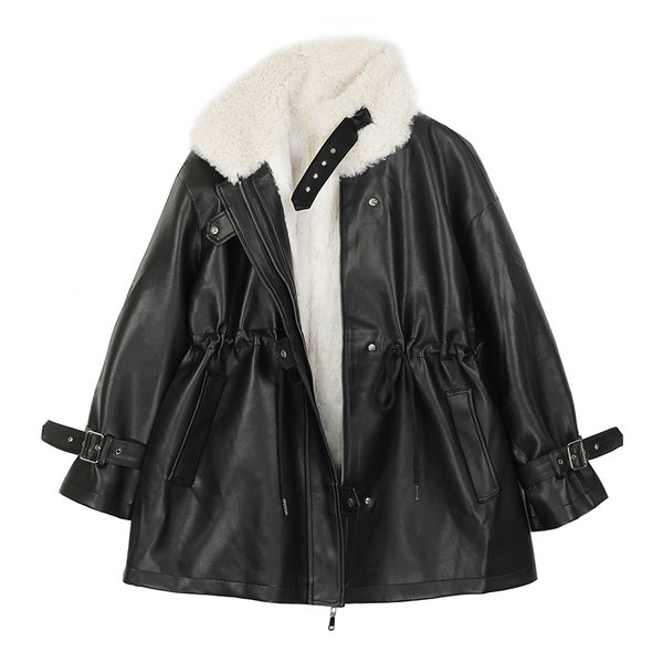 2021 cashmere fur new winter solid bf style loose lamb jacket women cnkm, Black;brown
2021 cashmere fur new winter solid bf style loose lamb jacket women cnkm, Black;brown