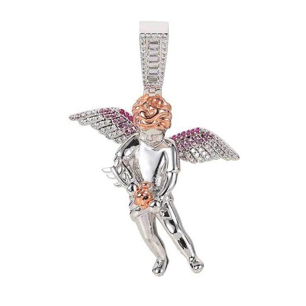 bling pink wings angel pendant for men women 2 colors aaa zircon necklace hip hop jewelry, Silver
bling pink wings angel pendant for men women 2 colors aaa zircon necklace hip hop jewelry, Silver