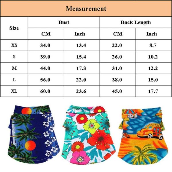 dog apparel puppy casual floral t-shirt hawaiian camo vest pet cat summer beach clothes xs-xl
dog apparel puppy casual floral t-shirt hawaiian camo vest pet cat summer beach clothes xs-xl