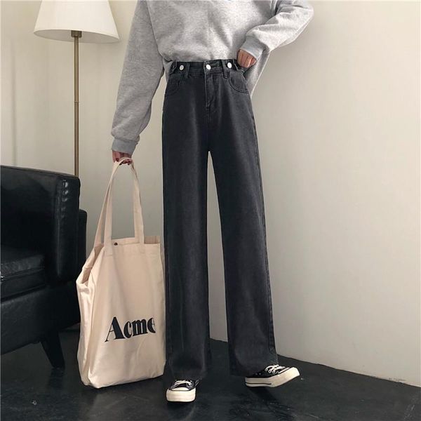 women's jeans woman pants spring and autumn smoky gray straight loose long pantalones vaqueros mujer, Blue
women's jeans woman pants spring and autumn smoky gray straight loose long pantalones vaqueros mujer, Blue
