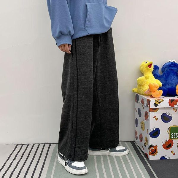 men's pants spring sweatpants fashion joggers casual men streetwear korean loose hip-hop straight wide-leg mens trousers, Black
men's pants spring sweatpants fashion joggers casual men streetwear korean loose hip-hop straight wide-leg mens trousers, Black