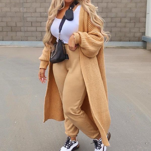 women's knits & tees cardigans 2021 autumn and winter casual long knitted cardigan women sweater jacket v-neck lantern sleeve coat, White
women's knits & tees cardigans 2021 autumn and winter casual long knitted cardigan women sweater jacket v-neck lantern sleeve coat, White