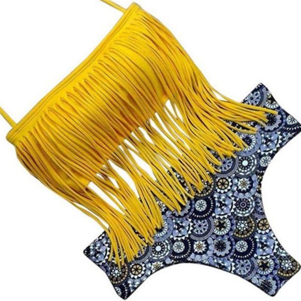 women's swimwear h9ed womens two-piece bikini set long fringed tassels solid color halter crop bra ethnic geometric floral printed, White;black
women's swimwear h9ed womens two-piece bikini set long fringed tassels solid color halter crop bra ethnic geometric floral printed, White;black