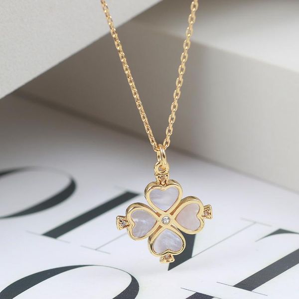 pendant necklaces simple small fresh inlaid shell love lucky grass necklace clavicle chain girl, Silver
pendant necklaces simple small fresh inlaid shell love lucky grass necklace clavicle chain girl, Silver