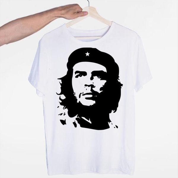 che guevara o neck short men sleeves summer casual fashion and women, White;black
che guevara o neck short men sleeves summer casual fashion and women, White;black