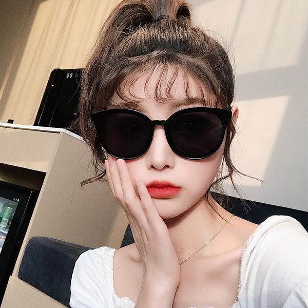sunglasses women's korean-style sun glasses round face street snap big slimming uv-protection outdoor accessories, White;black
sunglasses women's korean-style sun glasses round face street snap big slimming uv-protection outdoor accessories, White;black