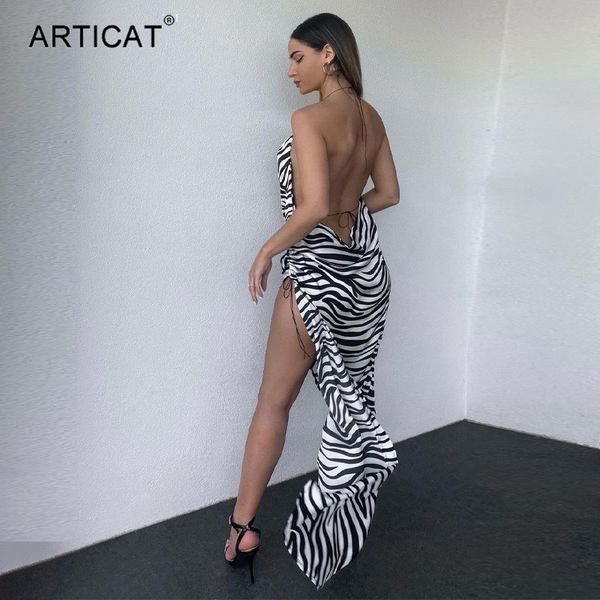 zebra printed high split backless midi dress women 2021 summer halter ruched ladies vestidos club partywear igh quality, Black;gray
zebra printed high split backless midi dress women 2021 summer halter ruched ladies vestidos club partywear igh quality, Black;gray