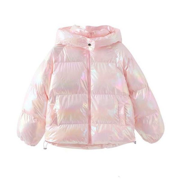 cotton padded et 2021 winter korean version bright face down women's short colorful loose, Black
cotton padded et 2021 winter korean version bright face down women's short colorful loose, Black