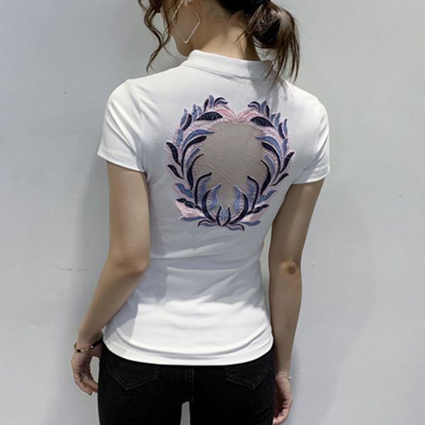 2021 summer korean style cotton t-shirt girls fashion turndown collar zipper patch women short sleeve back tees new t12927a jalu, White
2021 summer korean style cotton t-shirt girls fashion turndown collar zipper patch women short sleeve back tees new t12927a jalu, White