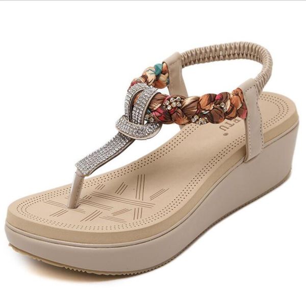 sandals women's shoes beach seaside leisure and comfortable wedge with rhinestone large size woven sandal platform, Black
sandals women's shoes beach seaside leisure and comfortable wedge with rhinestone large size woven sandal platform, Black
