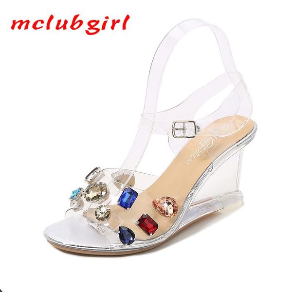 sandals mclugbirl 2021 wedge female summer crystal transparent high heels glass rhinestone heel lfd, Black
sandals mclugbirl 2021 wedge female summer crystal transparent high heels glass rhinestone heel lfd, Black