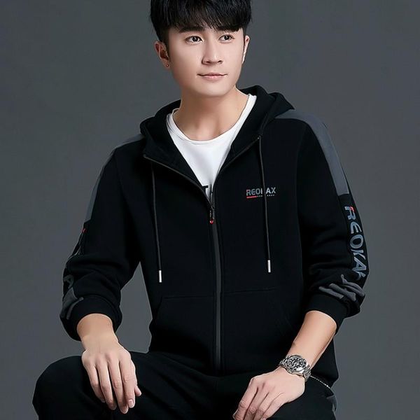 men's tracksuits casual loose men sets korean style fashion cardigan long sleeve cotton tracksuit chandal hombre clothing db60tz, Gray
men's tracksuits casual loose men sets korean style fashion cardigan long sleeve cotton tracksuit chandal hombre clothing db60tz, Gray