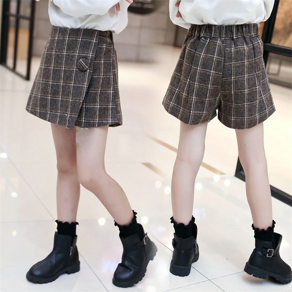 short girls winter skirt plaid shorts for girl thicken children short autumn england style fake skirt for teen kids student 210303, Black
short girls winter skirt plaid shorts for girl thicken children short autumn england style fake skirt for teen kids student 210303, Black