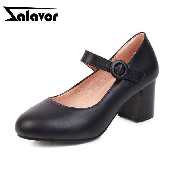 dress shoes zalavor women pumps pu leather retro buckle high heel office ladies party wedding footwear size 31-43, Black
dress shoes zalavor women pumps pu leather retro buckle high heel office ladies party wedding footwear size 31-43, Black