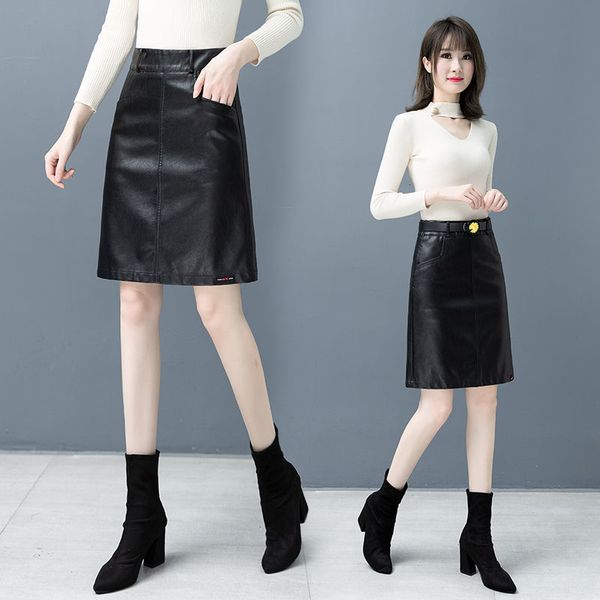 spring fashion real female lambskin lean leather was thin waist high temperament the line skirt more size 4xl y307 0cpu, Black
spring fashion real female lambskin lean leather was thin waist high temperament the line skirt more size 4xl y307 0cpu, Black