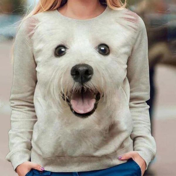 women's t-shirt harajuku woman tshirts women cute 3d cats dogs printed long sleeve o-neck t-shirts poleras mujer camisetas, White
women's t-shirt harajuku woman tshirts women cute 3d cats dogs printed long sleeve o-neck t-shirts poleras mujer camisetas, White