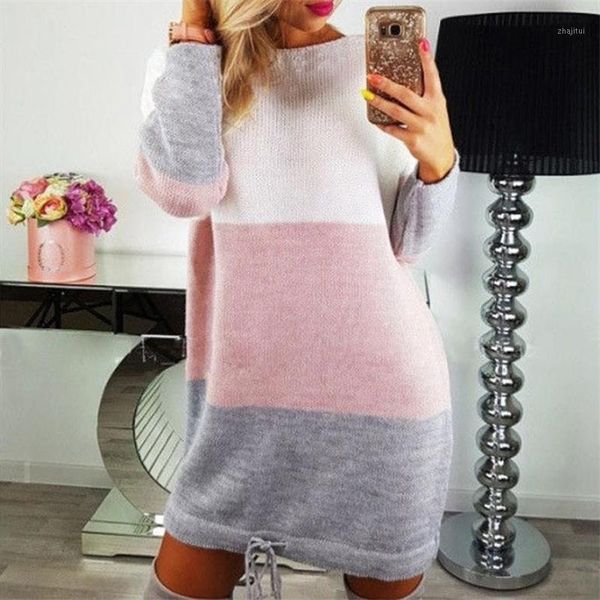 women's sweaters autumn winter casual long women loose warm sweater coat sleeve patchwork clothes pullover fashion clothing, White;black
women's sweaters autumn winter casual long women loose warm sweater coat sleeve patchwork clothes pullover fashion clothing, White;black
