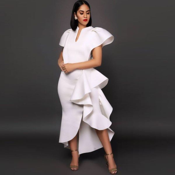 women plus size ruffles bodycon dress 2021 new summer butterfly sleeve white party dress for ladies evening club dress vestidos, Black;gray
women plus size ruffles bodycon dress 2021 new summer butterfly sleeve white party dress for ladies evening club dress vestidos, Black;gray